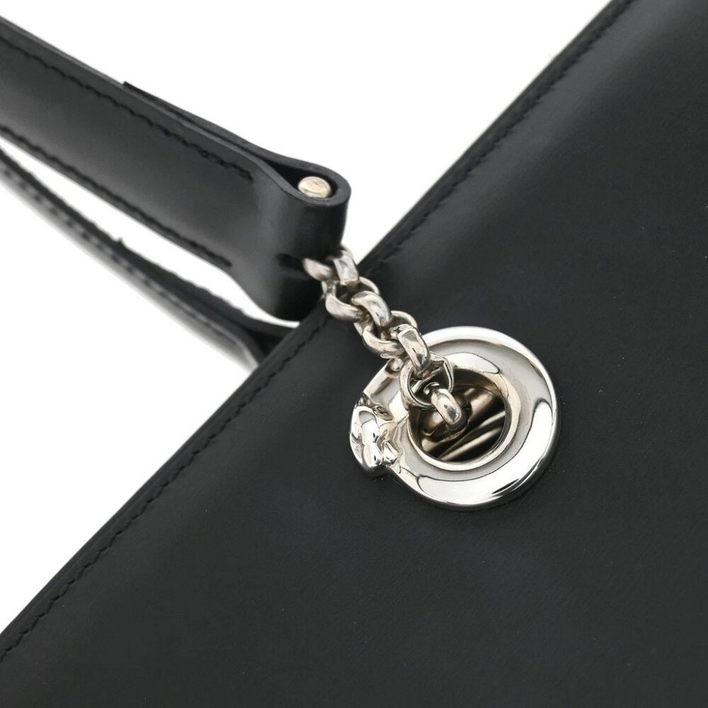 Cartier Black Leather Panthere Tote Handbag EKED 117334 - Picture 7 of 10